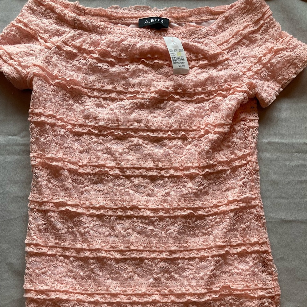 New Lace Top by A.Byer stretch
